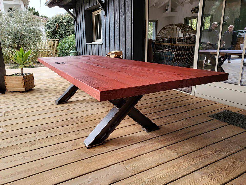 table en bois masif